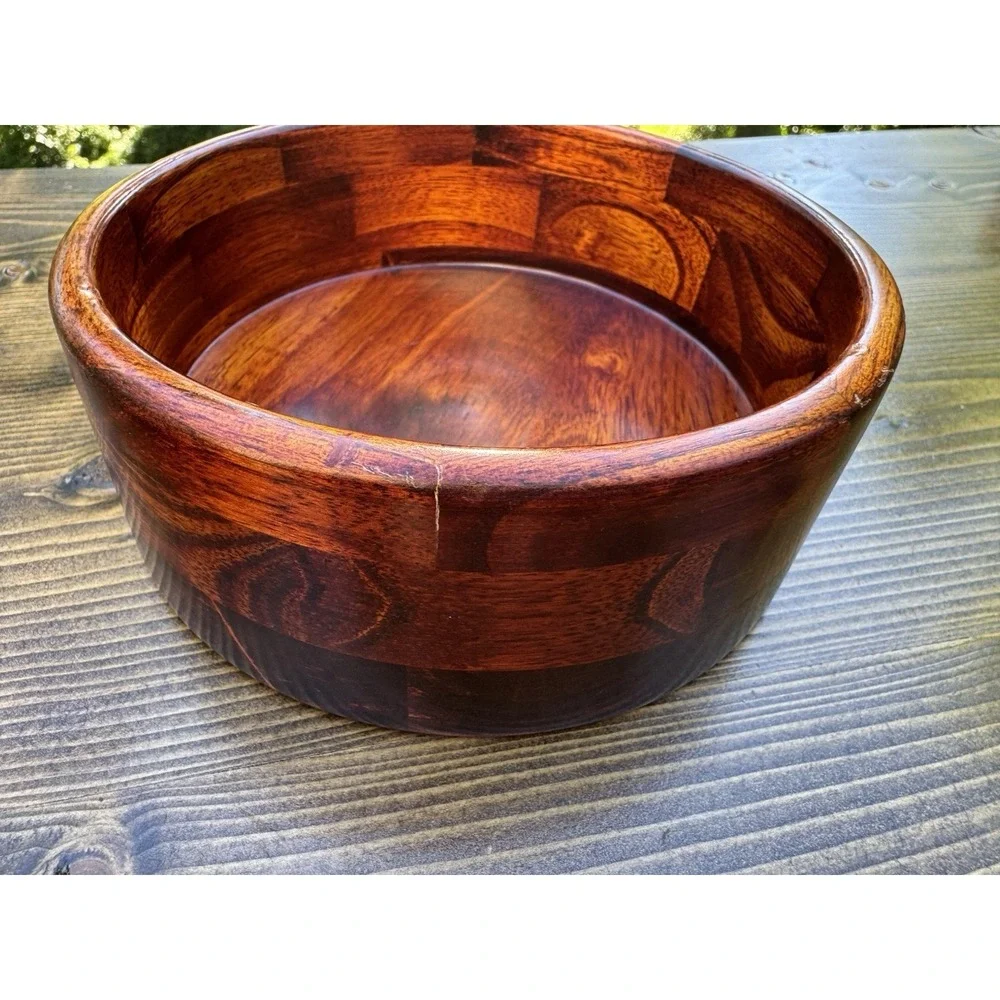 Set‎ of 4 Wood Salad Bowls 6